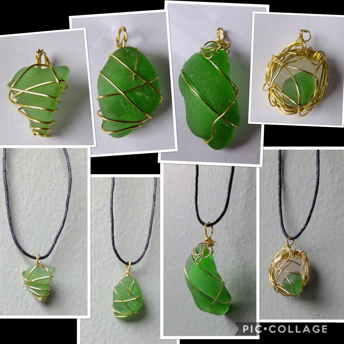 Green sea glass
