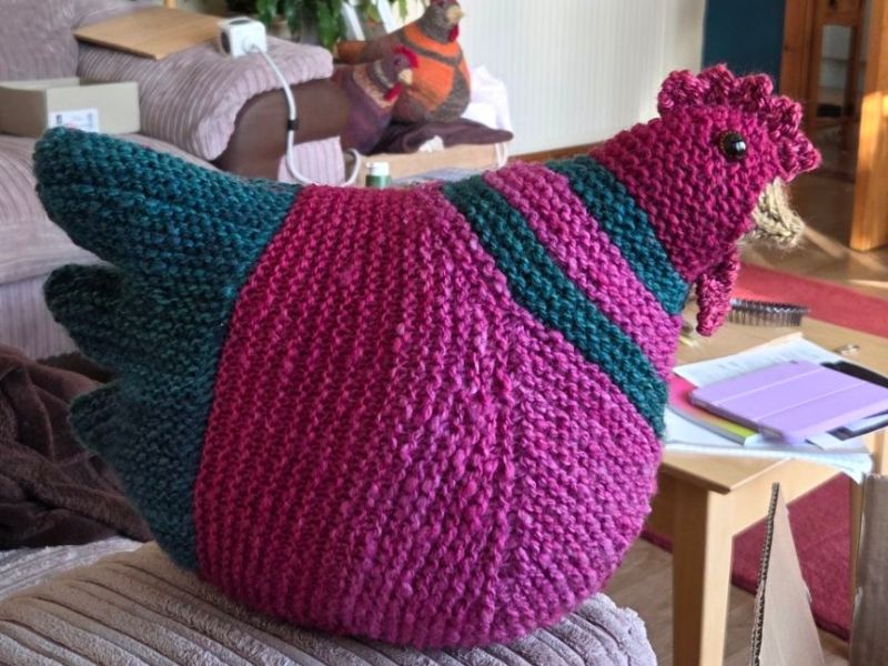 YOP16 – Weeks 14-16/52 – Alpaca shawl and ESC #5 FOs